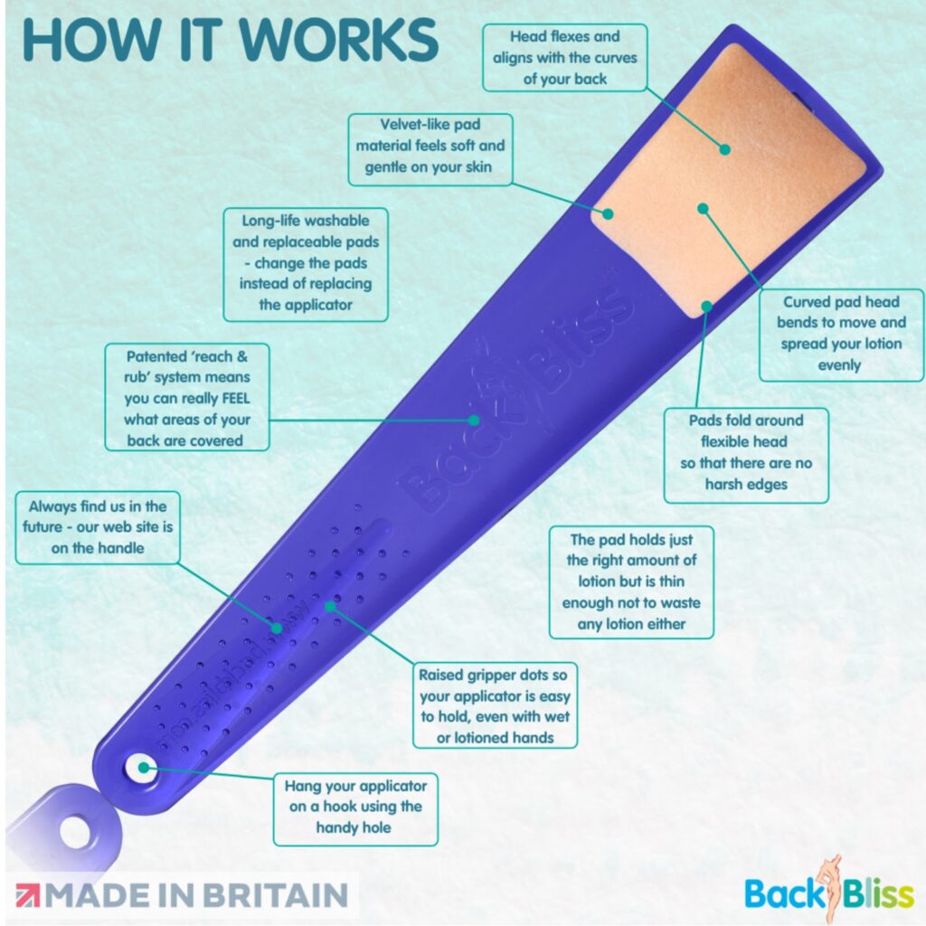 BackBliss Back Lotion Applicator Double Pink/Purple Backbliss